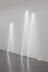 Leaning Horizon by Cerith Wyn Evans contemporary artwork installation