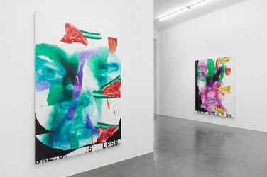Exhibition view: Chibuike Uzoma, To Kick a Stone, Simon Lee Gallery, London (19 January–25 February 2023). Courtesy the artist and Simon Lee Gallery. Photo: Ben Westoby.