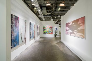 Installation view, artworks, left to right: Keisuke Tada,  Ayumu Yamamoto, Takuro Tamura, and Miya Ando