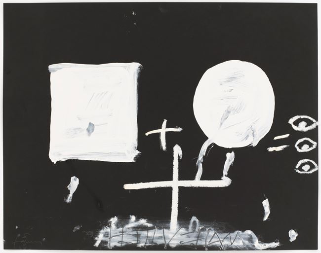 Blanc sobre negre II by Antoni Tàpies contemporary artwork