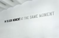 IM SELBEN MOMENT/ AT THE SAME MOMENT by Lawrence Weiner contemporary artwork installation