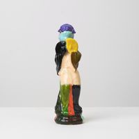 Figure with a Yellow Fan by Eric Bainbridge contemporary artwork sculpture