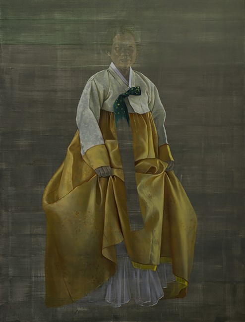 Chong-Za, grey to yellow by Helena Parada Kim contemporary artwork