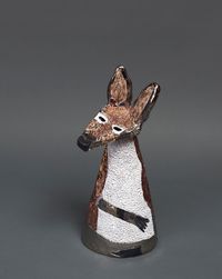 Maquette Red Kangaroo 1 by Peter Cooley contemporary artwork sculpture