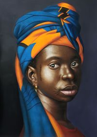 Amiya as a Young Woman by Babajide Olatunji contemporary artwork painting
