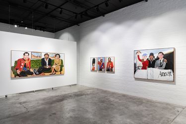 Exhibition view: Vincent Namatjira, The Royal Tour, THIS IS NO FANTASY, Sydney (26 November–19 December 2020). Courtesy THIS IS NO FANTASY dianne tanzer + nicola stein.