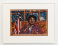 Stacey Abrams: Our Time is Now by Keith Mayerson contemporary artwork works on paper, drawing