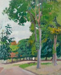 Le parc by Raoul Dufy contemporary artwork painting