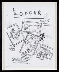 Drawing for David Bowie Lodger LP 3 by Derek Boshier contemporary artwork painting, works on paper, drawing