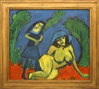 Kind und nackte Frau (Child and naked woman) by Erich Heckel contemporary artwork painting