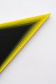 Black Should Bleed to Edge (Yellow) by Philippe Decrauzat contemporary artwork 2