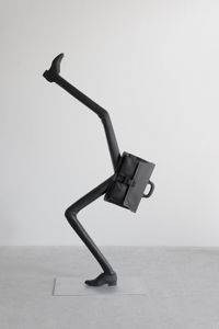 Director's dance (Taschenskulpturen) by Erwin Wurm contemporary artwork sculpture