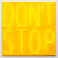 Don't Stop 3 (Yellow/Yellow/Yellow) by Deborah Kass contemporary artwork painting, sculpture