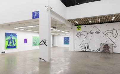 Exhibition view: Rao Weiyi, We wander, in seperate worlds, A Thousand Plateaus Art Space (16 July–26 August 2022). Courtesy A Thousand Plateaus Art Space. 