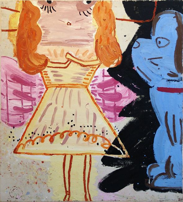 Christmas Fairy by Rose Wylie contemporary artwork