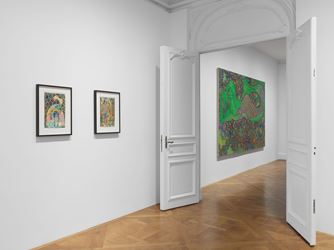 Exhibition view: Chris Ofili, Dangerous Liaisons, David Zwirner, 69th Street, New York (1 May–19 July 2019). Courtesy David Zwirner.