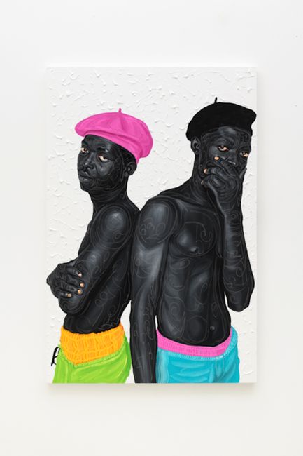 Beret Boys 2 by Otis Kwame Kye Quaicoe contemporary artwork