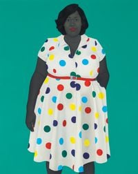 The girl next door by Amy Sherald contemporary artwork painting