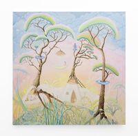 Landlore of the tree spouse by MARLENE STEYN contemporary artwork painting, works on paper