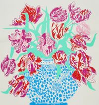 Cut Flowers by Oisín Byrne contemporary artwork painting, works on paper