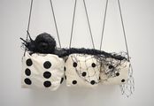 3 dés ensembles (3 dice together) by Annette Messager contemporary artwork 1