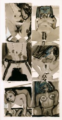 Pornoblues by Marlene Dumas contemporary artwork painting
