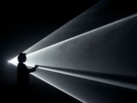 Meeting You Halfway by Anthony McCall contemporary artwork mixed media