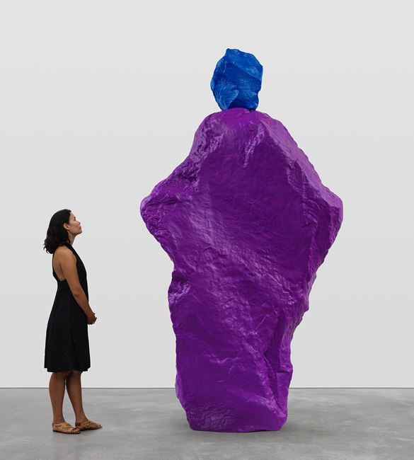 blue violet nun by Ugo Rondinone contemporary artwork