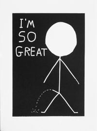 I'm So Great by David Shrigley contemporary artwork print