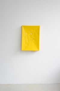 Aluminium Monochrome I (Yellow) by Angela De La Cruz contemporary artwork sculpture