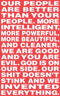 Untitled (Our people are better than your people) by Barbara Kruger contemporary artwork print
