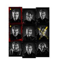 Pierce Brosnan Contact Sheet by Andy Gotts contemporary artwork photography, print