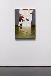 Gipps reflection by Andrew Browne contemporary artwork painting, works on paper