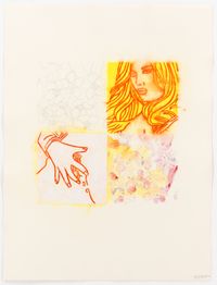 Un Quart B by Reza Farkhondeh & Ghada Amer contemporary artwork works on paper