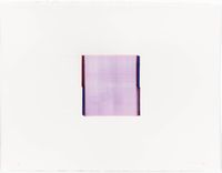 French Violet / Transparent Red by Callum Innes contemporary artwork painting, works on paper