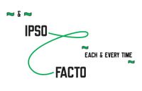 & IPSO FACTO EACH & EVERY TIME by Lawrence Weiner contemporary artwork mixed media
