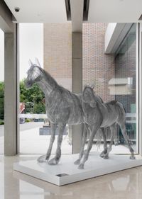 Mare and Her Foal 母马与小马 by Tess Dumon contemporary artwork sculpture