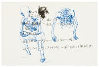 Northeast Notes–Hunger; Northeast Notes–Samsara by Wang Tuo contemporary artwork painting, works on paper, drawing