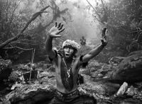 Shaman Ângelo Barcelos, Yanomami Indigenous Territory, state of Amazonas, Brazil by Sebastião Salgado contemporary artwork photography