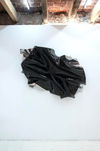 PALE SHELTER (MX SILVER & TP BLACK) by Aldo Chaparro contemporary artwork painting, sculpture