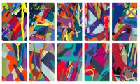 Tension (Portfolio of Ten Prints) by KAWS contemporary artwork painting