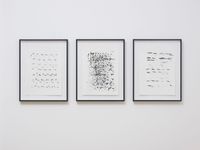 Notations 1, 2, 3 by Luca Frei contemporary artwork drawing