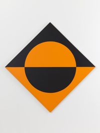Black Orange Circle by Leon Polk Smith contemporary artwork painting