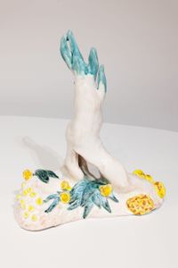 The hand of she by Dorsa Asadi contemporary artwork ceramics