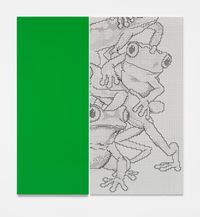 Grenouille (Diptych) by Richard Gasper contemporary artwork works on paper