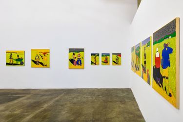 Exhibition view: Sibusiso Duma, Love and Tradition, Simchowitz, Pasadena, Los Angeles (9 March–13 April 2023). Courtesy Simchowitz