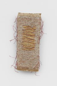 Lienzo Ceremonial - Estudio 7 [CeremonialCanvas - Study 7] by Olga de Amaral contemporary artwork sculpture