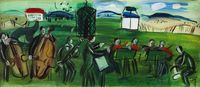 L'orchestre by Raoul Dufy contemporary artwork painting, works on paper