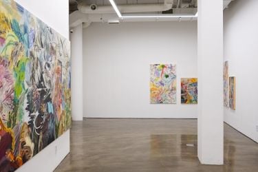 Exhibition view: Woo Tae Kyung, Between square and square, Gallery Chosun, Seoul (3–25 August 2022). Courtesy Gallery Chosun.