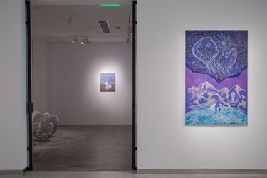 Exhibition view: Tess Dumon, Demain, dès l'aube (Tomorrow at Dawn), Galerie Dumonteil, Shanghai (4 November 2023–9 January 2024). Courtesy the artist and Dumonteil. Photo: QYing.